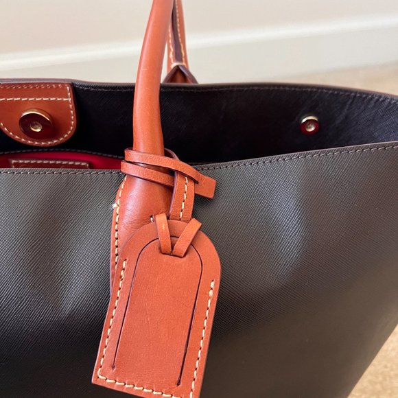 Dooney & Bourke Saffiano Large Shopper Tote Amber - Picture 6 of 8